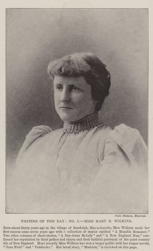 当天的作家，Mary E Wilkins小姐 作者 英国摄影师