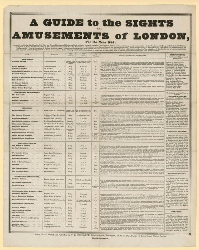 1844年伦敦景点和娱乐指南 作者 英语学校