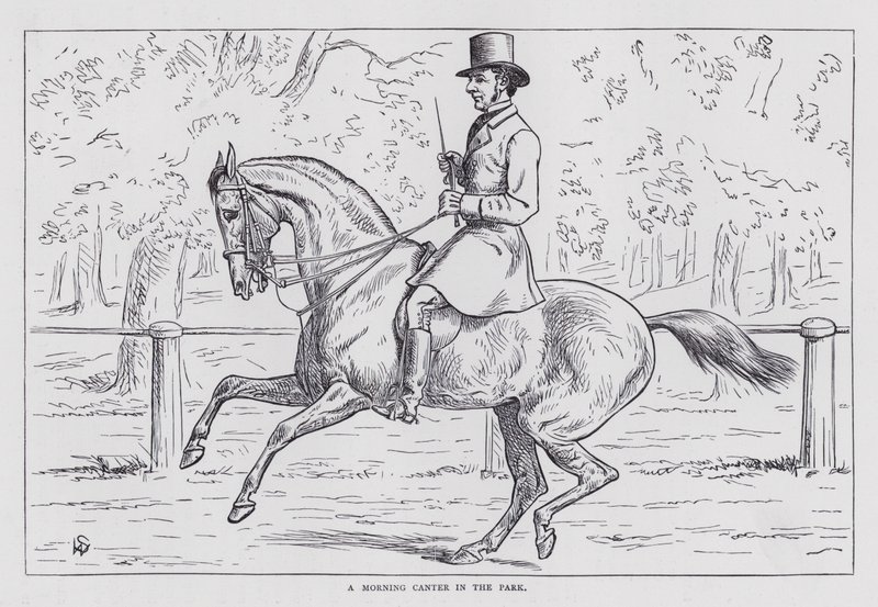 A Morning Canter in the Park (engraving) 作者 英语学校