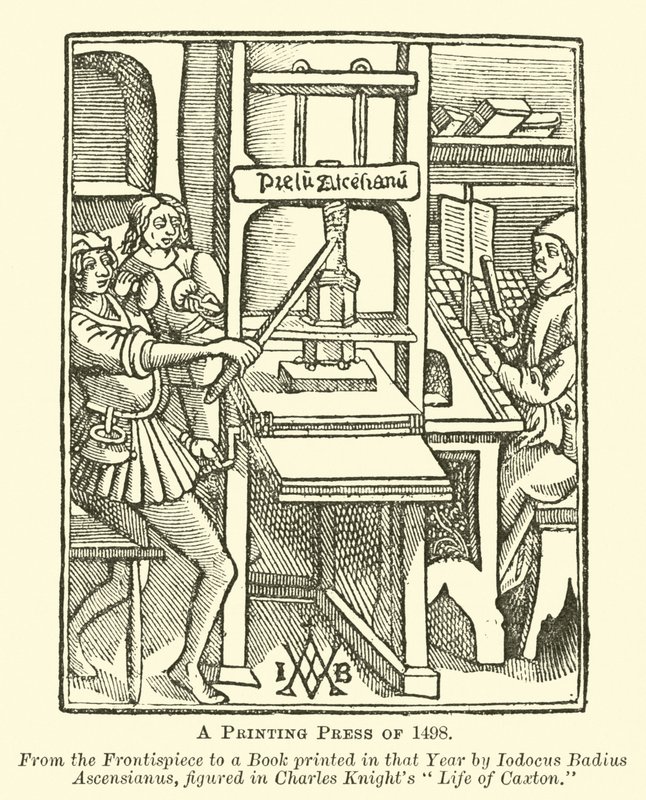 印刷机1498年 作者 英语学校