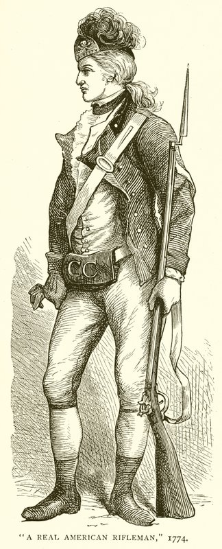 真正的美国步枪兵，1774年 作者 英语学校