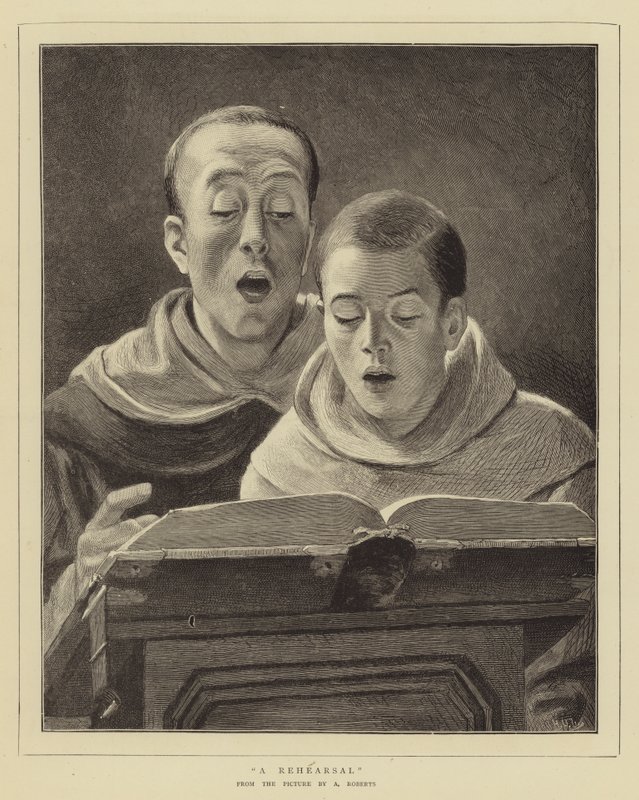 A Rehearsal (engraving) 作者 英语学校
