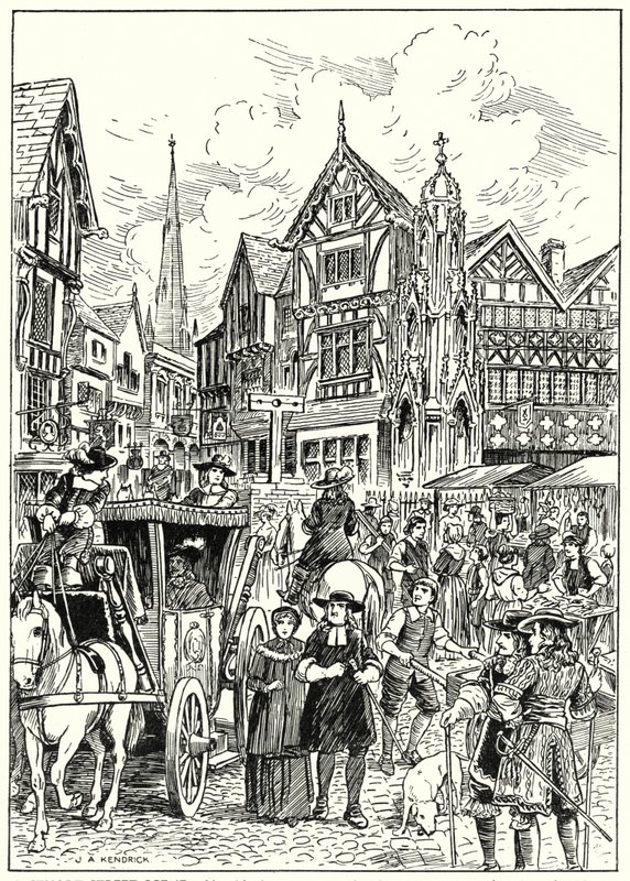 斯图亚特街景（石版画 作者 英语学校