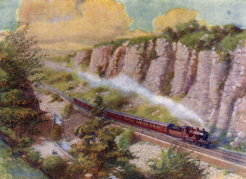 A long passenger train (litho) 作者 英语学校