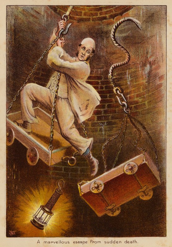 奇妙的猝死逃生（彩色石版画） 作者 英语学校