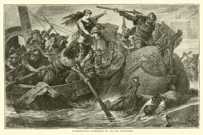 Teuton入侵者的掠夺性入侵 作者 英语学校