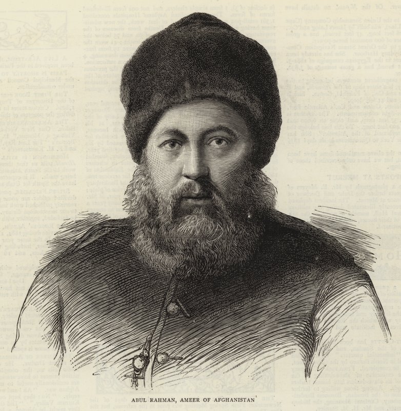 Abul Rahman, Ameer of Afghanistan (engraving) 作者 英语学校
