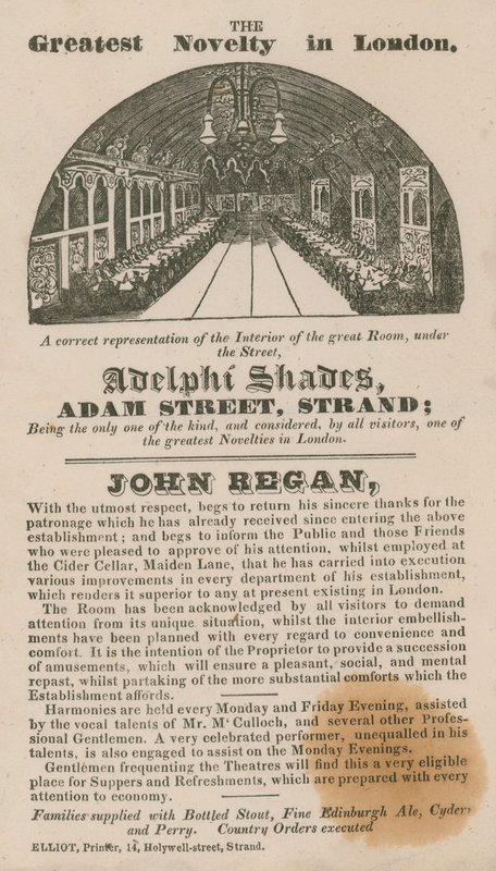广告为Adelphi Shades，Adam Street，Strand 作者 英语学校