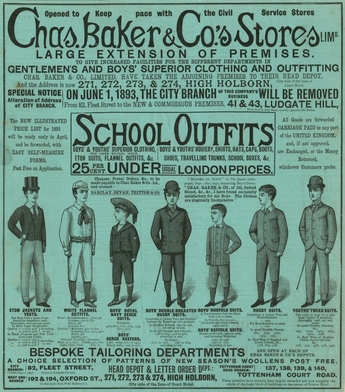 Chas Baker＆Cos商店的广告 作者 英语学校
