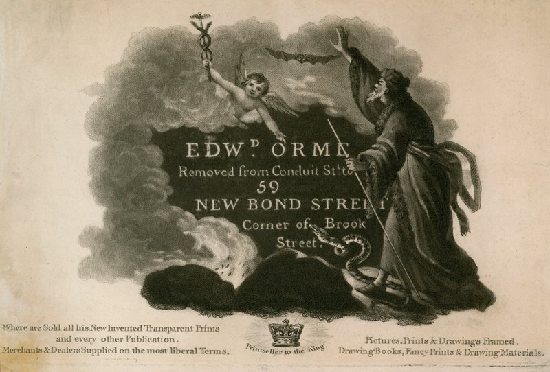 Edward D Orme，印刷商和图片制作者的广告 作者 英语学校