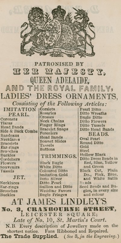 广告为詹姆斯Lindleys，3 Cranbourne街，莱斯特广场，伦敦 作者 英语学校