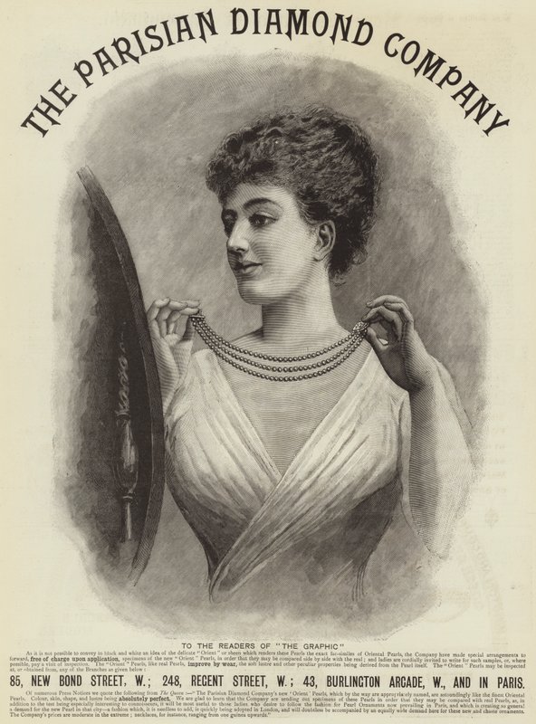 Advertisement, The Parisian Diamond Company (engraving) 作者 英语学校