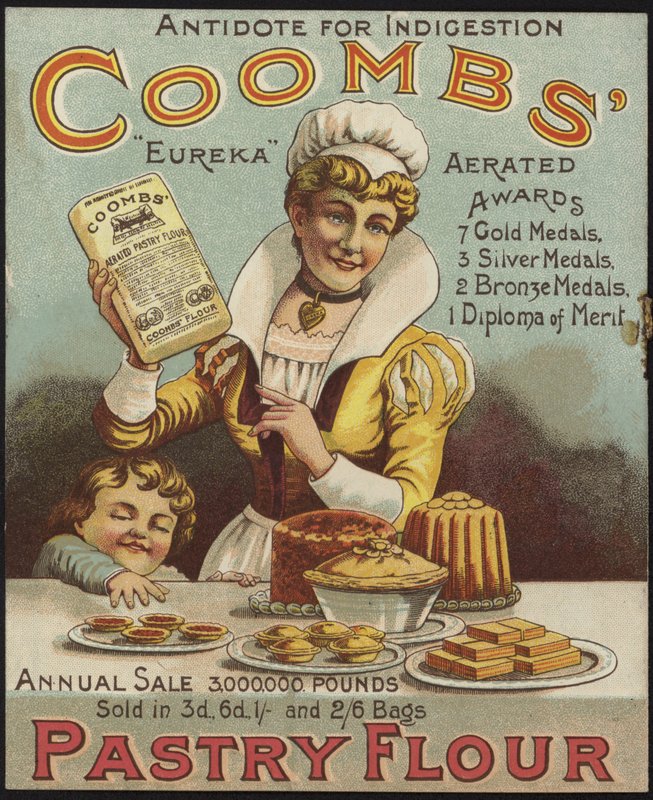 Coombs Pastry Flour的广告 作者 英语学校