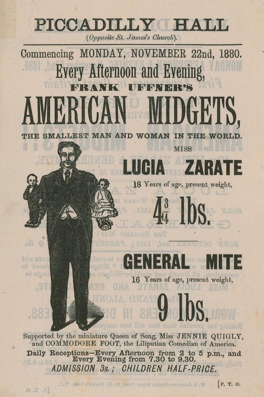 Frank Uffners American Midgets的广告 作者 英语学校