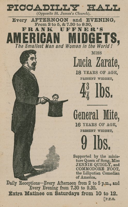 Frank Uffners American Midgets的广告 作者 英语学校