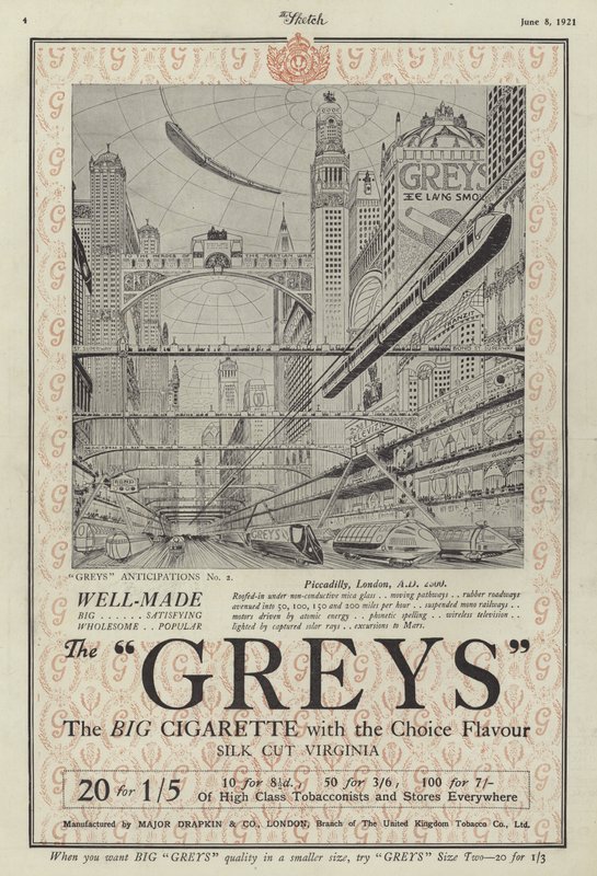 Grays香烟的广告 作者 英语学校