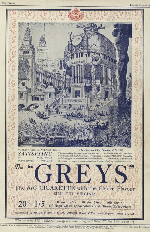 Grays香烟的广告 作者 英语学校