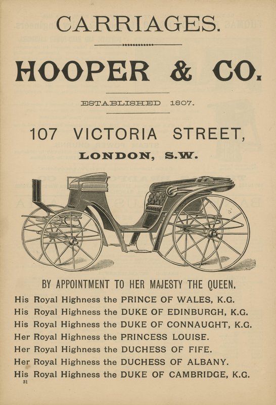 Hooper＆Co车厢的广告 作者 英语学校