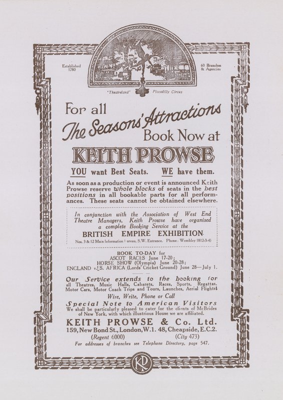 Keith Prowse的广告 作者 英语学校