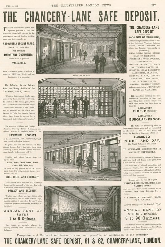 伦敦Chancery Lane 61-62 Chancery Lane Safe Deposit的广告; 作者 英语学校