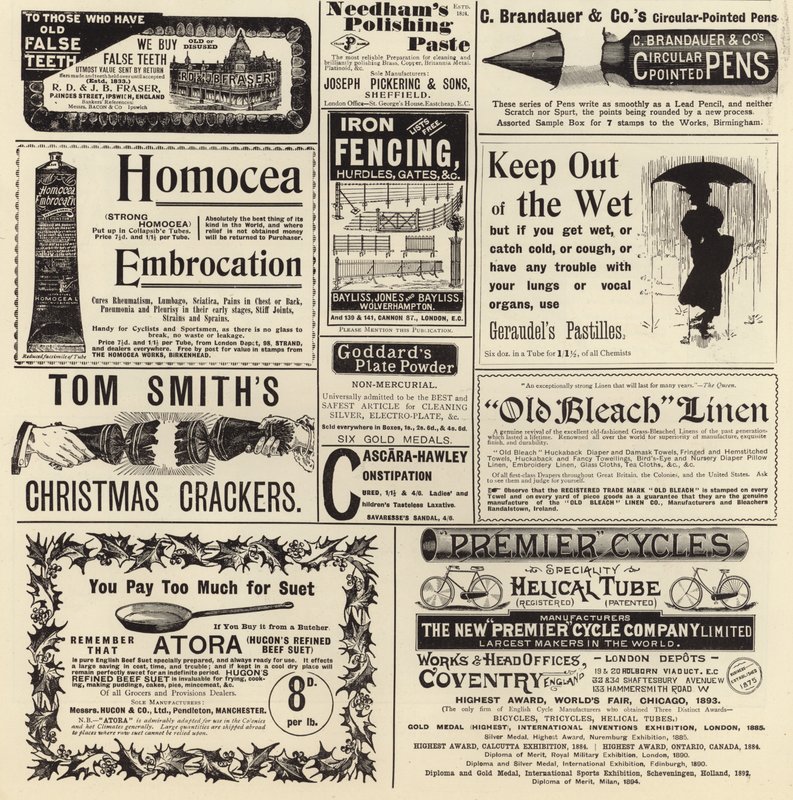 广告传播自The Graphic Christmas Number 1897 作者 英语学校