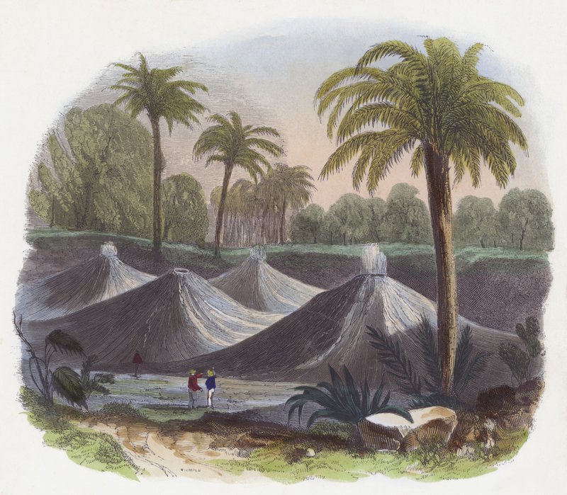 空气火山（彩色雕刻） 作者 英语学校
