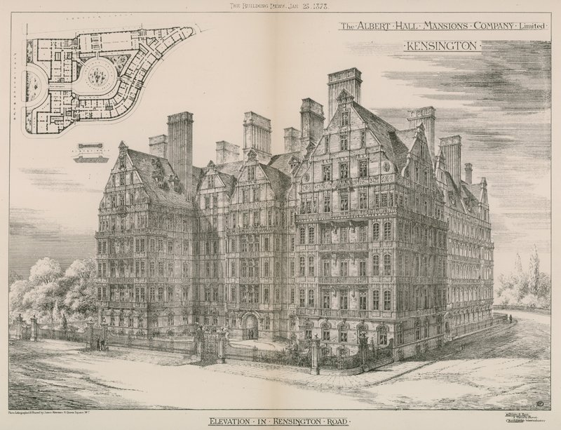 Albert Hall Mansions，肯辛顿，伦敦 作者 英语学校