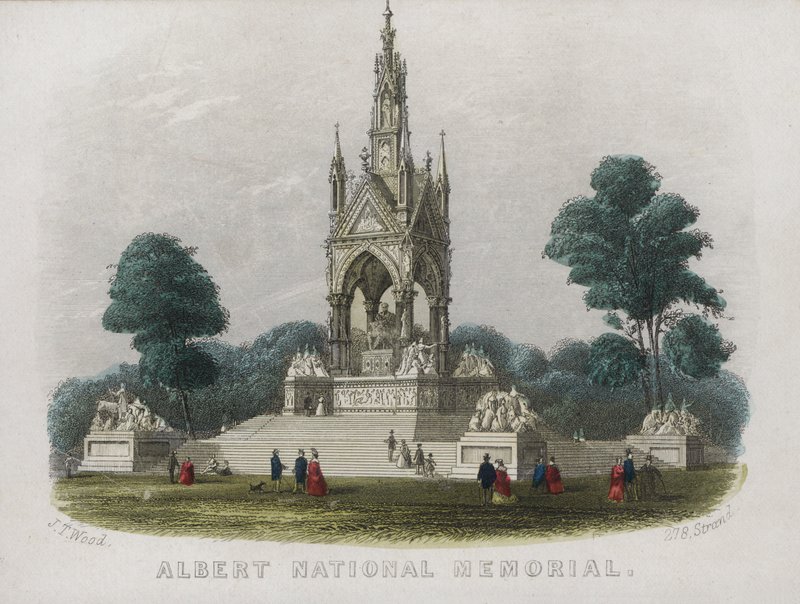 Albert Memorial, Kensington Gardens, London (coloured engraving) 作者 英语学校