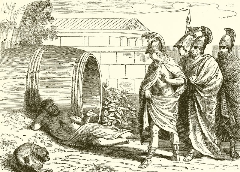 Alexanders访问哲学家Diogenes 作者 英语学校