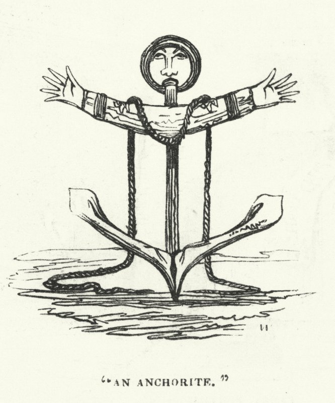 Anchorite（雕刻）。 作者 英语学校