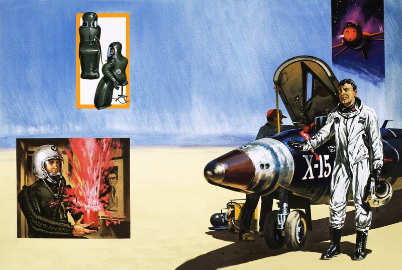 一名 X-15 飞行员呼吸沙漠空气 作者 英语学校