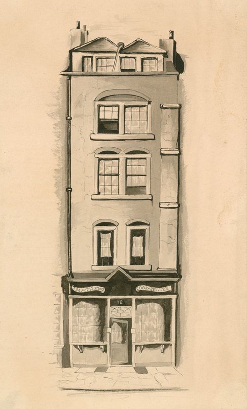 18 Strand，威斯敏斯特，伦敦的原始水彩画，Charles Matthews的出生地，喜剧演员（纸上的wc） 作者 英语学校