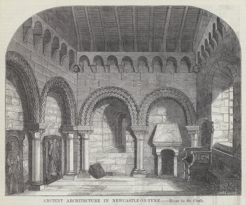 Ancient Architecture in Newcastle-on-Tyne (engraving) 作者 英语学校
