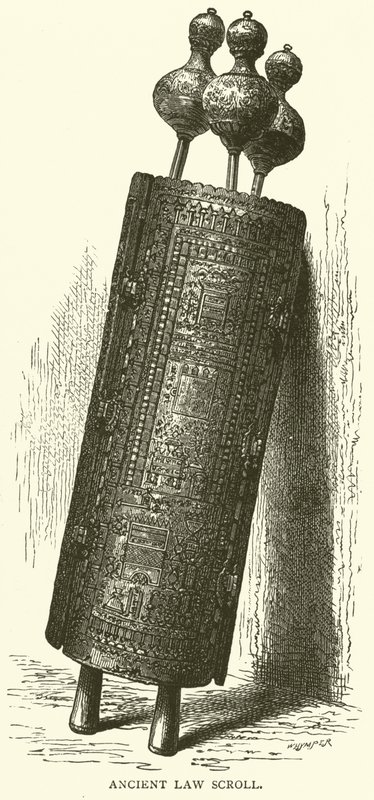 古代法律卷轴（雕版画 作者 英语学校