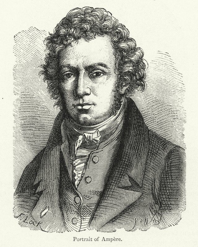 Andre-Marie Ampere，法国物理学家和电磁学领域的先驱 作者 英语学校