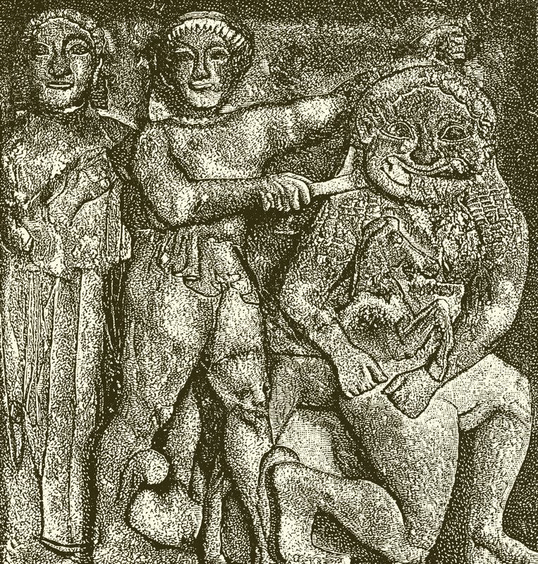 来自Selinus的古老的Metope 作者 英语学校