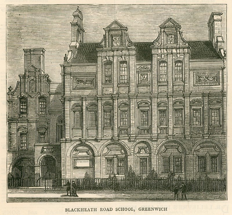 伦敦学校董事会的建筑：Blackheath Road School，Greenwich，London 作者 英语学校