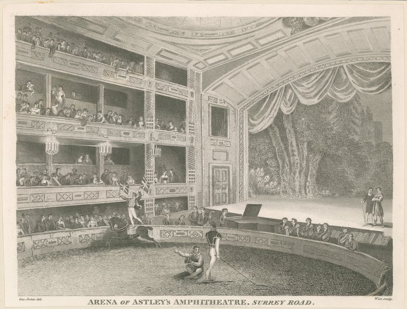 Astleys Amphitheatre竞技场，萨里路 作者 英语学校