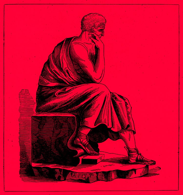 亚里士多德，“世界图解史”的插图，出版于1880年（数字增强图像） 作者 英语学校
