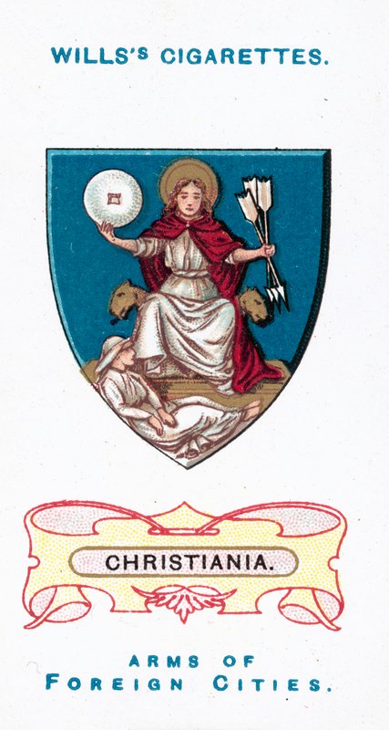 克里斯蒂亚尼亚国徽(chromolitho) 作者 英语学校