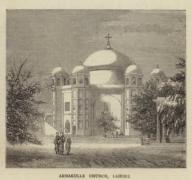 Arnakulle Church, Lahore (engraving) 作者 英语学校
