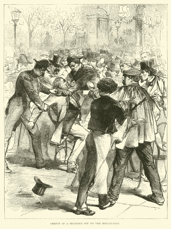 1870年9月，在林荫大道上逮捕普鲁士间谍 作者 英语学校