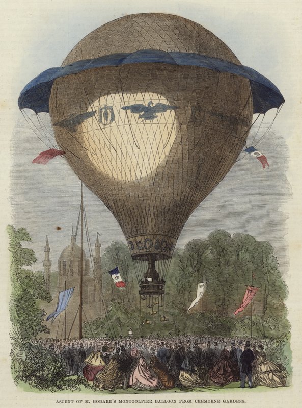 M Godards Montgolfier Balloon的上升 作者 英语学校