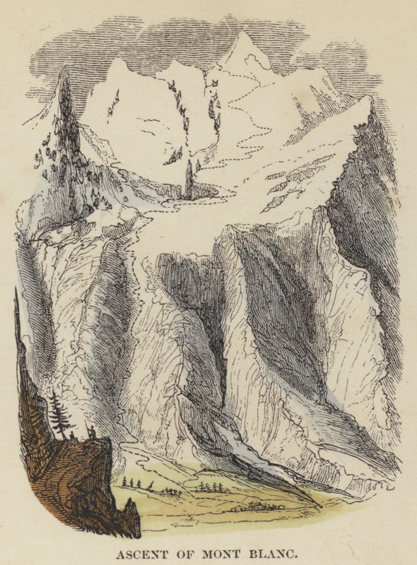 Ascent of Mont Blanc (coloured engraving) 作者 英语学校