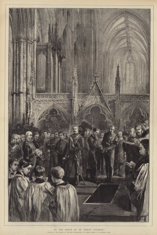 At the Grave of an Indian Veteran (engraving) 作者 英语学校