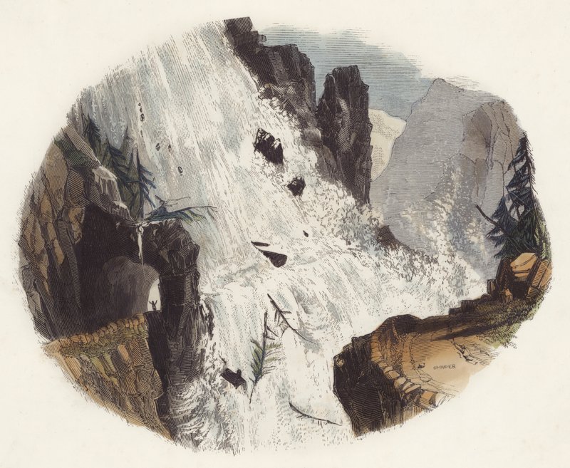 雪崩（彩色雕刻） 作者 英语学校
