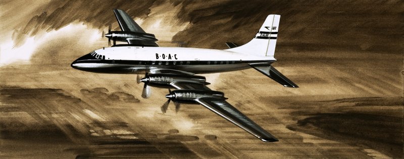 BOACs耳语巨人，布里斯托尔不列颠尼亚 作者 英语学校