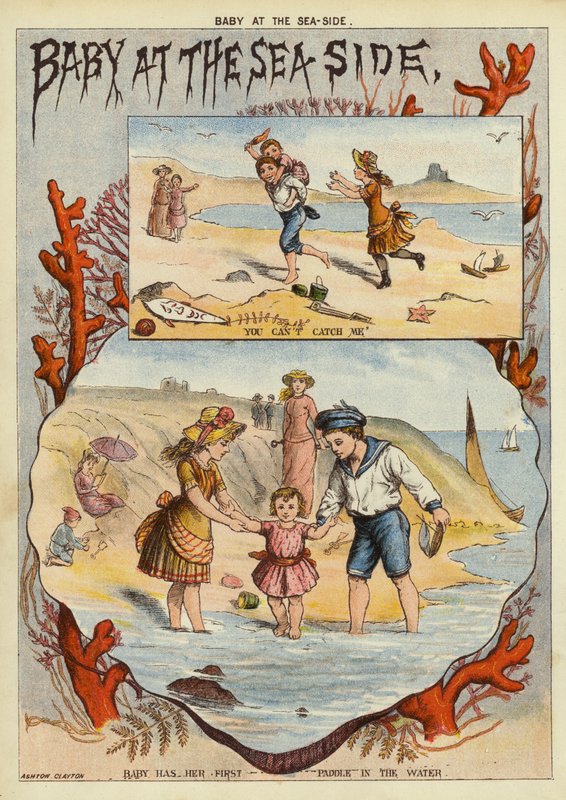海边的婴儿(chromolitho) 作者 英语学校