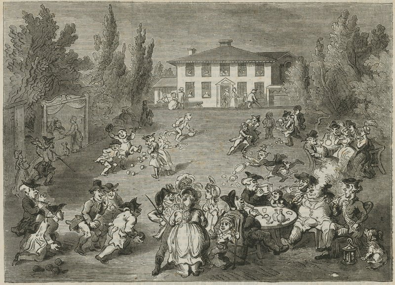 Bagnigge Wells House和Tea Gardens 作者 英语学校