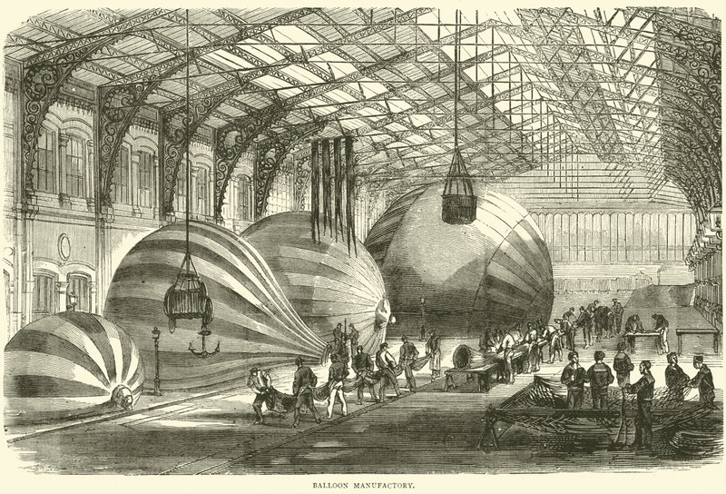 气球制造厂，1870年10月 作者 英语学校